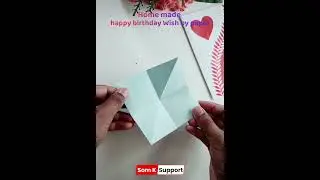 Happy birthday Wish by Paper | Home Made Craft #shorts
