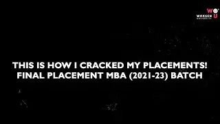 Woxsen University: This Is How I Cracked My MBA Placements! KPMG, Morgan Stanley Among Recruiters