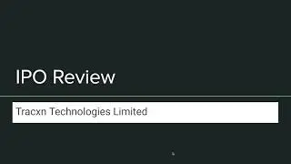 IPO Review Tracxn technologies