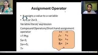 Types of operator in Web Technology| Operators in php