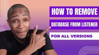 How to remove oracle database from listener