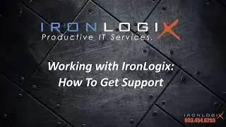 How To Get Support from IronLogix