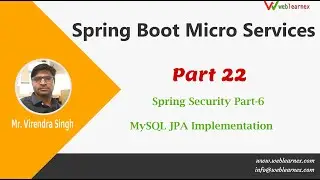 Spring Security | Spring Boot Security Mysql With JPA |  Customize UserDetails Part 22