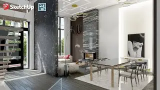 Villa Dining room and Living room 3D Animation Video|Lumion 10