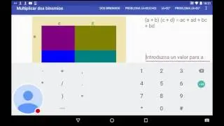 MathAndroid.com : Multiplicar dos binomios