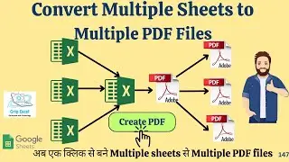 How to Convert Multiple Sheets to Multiple PDF Files| अब Single Click से कई PDF फाइलें बनाये|