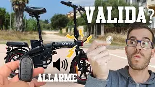 La mini bici elettrica più conveniente con allarme integrato: DYU A5