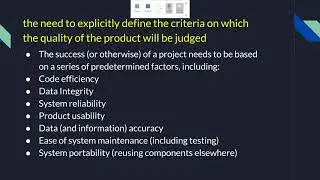9.2.1 Quality Assurance
