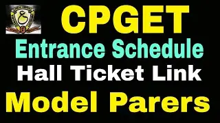 CPGET 2023 Exam Schedule, |PGCET-2023 Notification| |PGCET| |CPGET Previous Papers| by |Model Ideas|