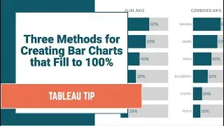 3 Methods for Creating 100% Stacked Bar Charts in Tableau