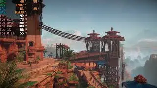 RX 7600 + Ryzen 7 5800X - Horizon Zero Dawn Remastered (in-game benchmark) - 1080p medium settings