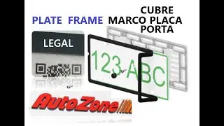 AUTOZONE SILICONE LICENSE PLATE FRAME / THIN SILICONE FRAME FOR LICENSES
