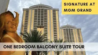 Signature At MGM Grand Las Vegas - One Bedroom Balcony Suite Tour & Review 2022