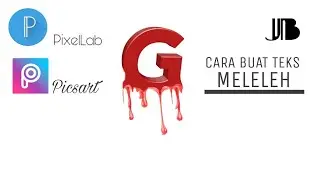 Picsart & PixelLab Tutorial | cara buat huruf 3D meleleh.