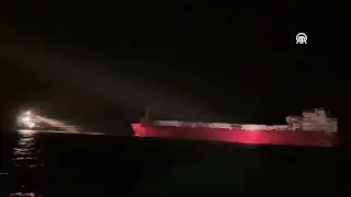 Marmara Adası açıklarında makine arızası yapan feribot kurtarıldı