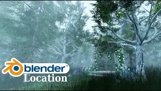 Лес в блендер - готовая локация скачать | Forest in blender - ready location download