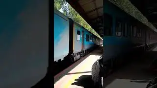 High speed Maitri Express train passed through Shahid M Mansoor Ali station
