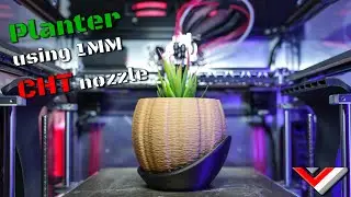 3D printed Planter with 1MM CHT nozzle - Fuzzy skin