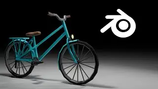 Low Poly Bicycle in Blender | Modeling Timelapse