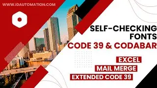 Mastering Code 39 & Codabar: Self-Checking Fonts in Excel & Mail Merge
