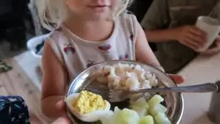 Farm To Table - "Angeled" Eggs, New Potatoes, and Kohlrabi