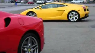 F430 and Gallardo in San Francisco