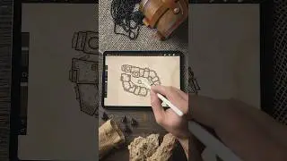 Desert City Map Buildings - RPG and Fantasy Settings | Procreate, Photoshop, Clip Studio, Affinity