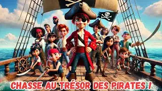 Chasse au Trésor des Pirates !🏴‍☠chanson de Pirates pour Enfants 💰 Aventure, Bateau,Trésor et Mer 🎶