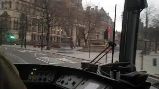 Metrolink Driver's Eye View - Second City Crossing - First Tram + Victoria to Deansgate Castlefield