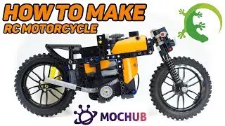 How To Make Fast Lego Technic RC Motorcycle - Fully Working and Stands Up! - 30kmh with BuWizz 2.0
