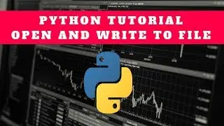 Python Programming Tutorial  - Open and write to file