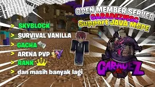 OPEN MEMBER SERVER SKYBLOCK PUBLIK SUPPORT MCPE DAN JAVA! ! ! - BANYAK FITUR MENARIK ! ! !