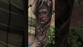Bridal Women Portrait  Arm Tattoo