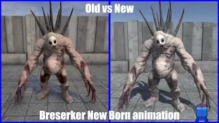Breserker New Born old vs new animations | Slendytubbies 3
