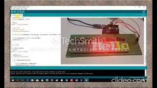 arduino led scrolling message using max7219