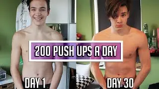 200 Push-Ups a Day for 30 Days CHALLENGE | Body Transformation Results