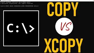 How to use XCOPY and COPY commands in cmd window #cmdtutorial
