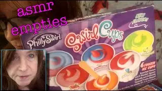 Quiet ASMR relaxation bubblegum, Going thru my Empties, hair brushing, soda pop, tootsie roll pop