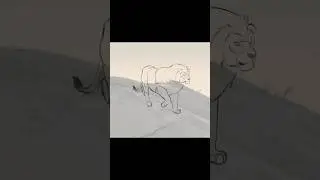 Lion Animation Test in TVPaint 