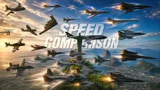 Aircraft Speed Comparison V.2 │ 3D Animation (With Sonic Booms)