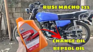 RUSI MACHO 125 / TUTORIAL CHANGE OIL 500 KM / REPSOL OIL