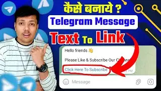 How To Create Link Text In Telegram || How To Add Link In Telegram Text Message