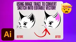 Turn Your Sketch Into an Editable Vector Logo - Illustrator Image Trace Tutorial