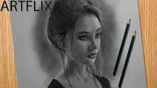 Drawing beautiful portrait#9 | Practice drawing | ArtFlix
