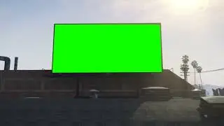 pantalla gigante en chroma key encima de un techo