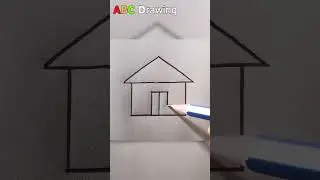 House Drawing | House Drawing Easy House drawing Shorts 