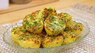 Potatoes with garlic and cheese are tastier than meat! ASMR Potato Recipe!
