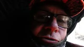 Bow season ground blind hunt