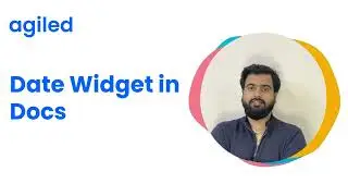 How to Use Date Widget in Docs