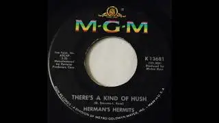 Herman's Hermits There's a kind of hush 45 rpm Vinyl